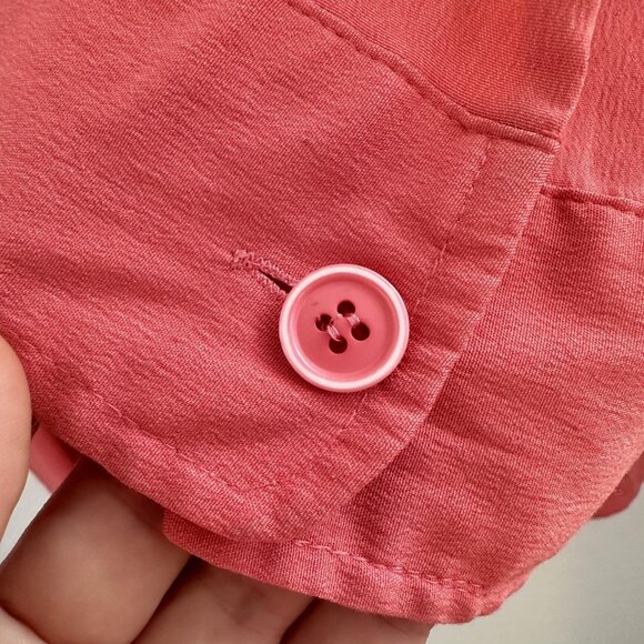 Maggie Barnes Shirt‎ Womens 3X Candy Pink Button Front 3/4 Sleeve Office Party - Picture 4 of 11
